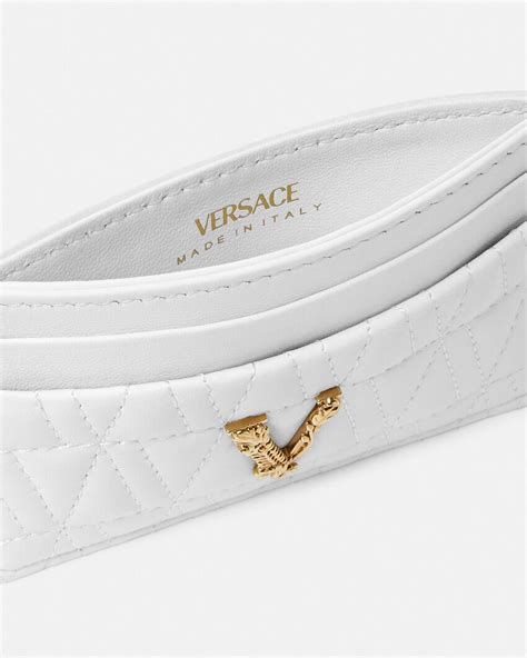 versace mens card holder|Versace virtus card holder.